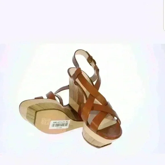 Women's Casadei Wood Leather T-bar 160MM Wedges Ne - Picture 3 of 5